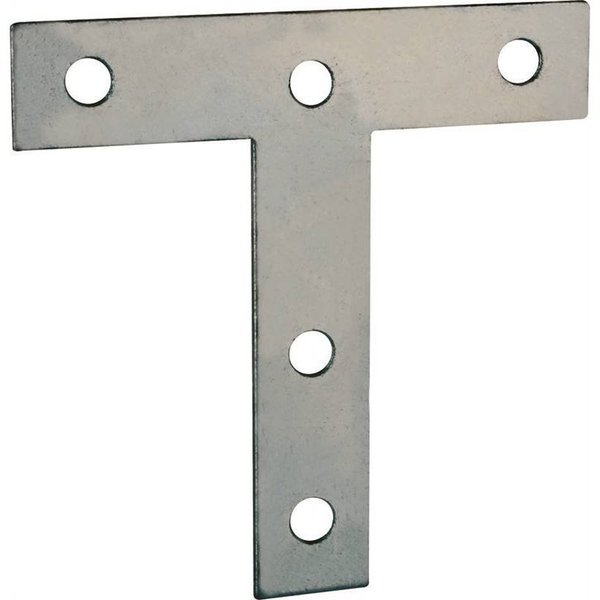 Prosource T-Plate Steel 3X3In Zinc Pltd TP-Z03-C2PS